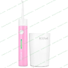 Ирригатор Kitfort КТ-2957-1 розовый/белый, от аккумулятора, 320 мл, 3 режима