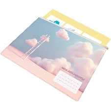 Папка на молнии ZIP Silwerhof CLOUD A5+ ПВХ 0.25мм
