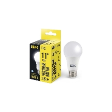 Лампа светодиодная IEK LLE-A60-11-230-65-E27 ECO A60 11Вт грушевидная 230В 6500К E27