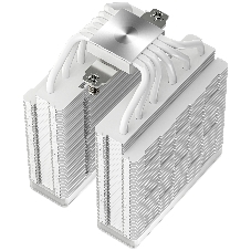Кулер для процессора DEEPCOOL AG620 WH ARGb V2 LGA20XX/1700/1200/115X/AM5/AM4 (9шт/кор, TDP 260W, PWM, ARGb DUAL Fan 120мм, 6 тепл. трубок, белый) RET