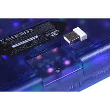 Клавиатура беспроводная Redragon Garen Pro RU RGb, бел/син, градиент,BT+2.4