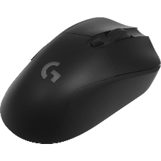 Мышь игровая Logitech G703 Lightspeed черная, сенсор 100-25600dpi (Hero25K), беспроводная 2.4GHz + USB 1,8м, 5 программируемых кнопок + колесо прокрутки, RGB-подсветка, под правую руку