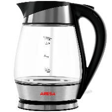 Электрочайник Aresa AR-3441 серебристый, 1.7 л, 2000 Вт, скрытый нагревательный элемент