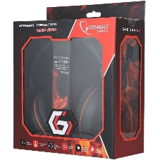 Гарнитура Gembird MHS-G100 чернцый/оранжевый, проводная