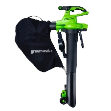 Воздуходув-Садовый Пылесос аккумуляторный GreenWorks GD40BVIIk4, 40V, бесщеточный, c 1хАКБ 4Ач и ЗУ (2406907UB)