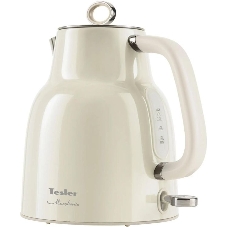 Чайник электрический Tesler KT-1760 бежевый, 1.7 л, 2200 Вт, скрытый нагревательный элемент