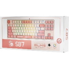 Клавиатура проводная A4Tech Bloody S87 Energy (S87 USB ENERGY PINK) USB розовый