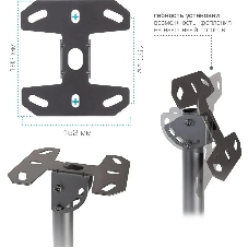 Кронштейн для телевизора Kromax COBRA-4 черный, 15