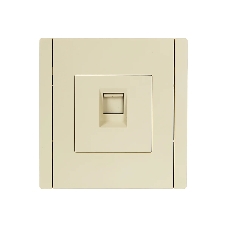 Розетка компьютерная RJ45 кат.6 IEK FORTE&PIANO FP431 ваниль