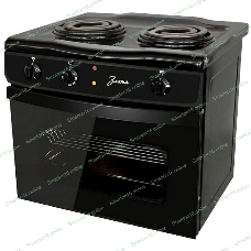 Плита электрическая Злата 231Т черный, конфорок 2 шт, духовка 25 л, 43 см x 47 см x 50 см