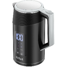 Чайник электрический Kitfort КТ-8701 1.7л. 2200Вт черный/нержавеющая сталь корпус: пластик