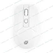 Мышь беспроводная Oklick 509MW белый, 1600 dpi, радиоканал, USB, кнопки - 4
