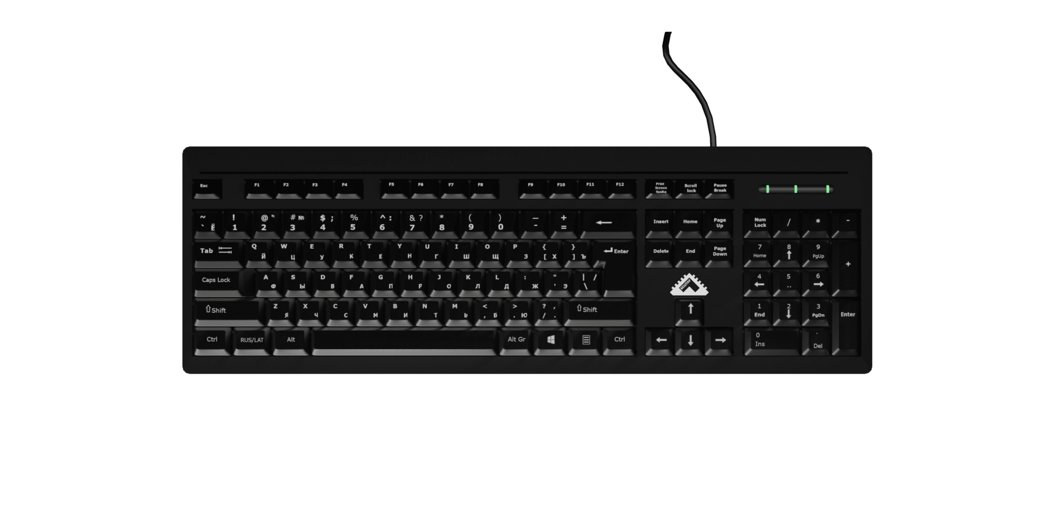 Клавиатура БЕШТАУ КЛ104РУ (SG) проводная, USB Type-A, чёрный