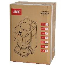 Кофеварка капельная JVC JK-CF37 черный, зерновой/молотый, 0.6 л, 730 Вт