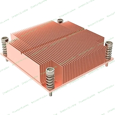 Радиатор для процессора Alseye 1U1C-1700 медь, 125 Вт, 25 мм