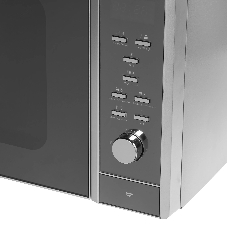 Микроволновая печь CASO MCG 30 Ceramic Chef серебристый, 30 л, 900 Вт, переключатели - кнопки, поворотный механизм