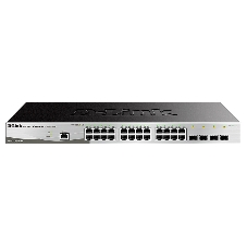 Коммутатор D-Link DGS-1210-28/ME/B2A, 24×1 Гбит/с + 4×1 Гбит/с SFP, управляемый