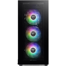 Компьютерный корпус Thermaltake Divider 300 TG ARGb черный без БП ATX 2x120мм 2xUSB 3.0 audio front door bott PSU