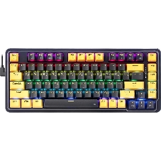 Игровая клавиатура REDRAGON ELF черно-желтая (USB, Redragon+Melt Gold, 82 кл ., RGB)