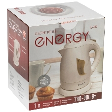 Чайник электрический Energy E-209 пластиковый,1л,бежевый, 780-900 Вт, 220В (в уп. 12 шт)