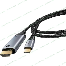 Bion Кабель USB Type-C - HDMI (M/M), 4K@60Hz, металлический корпус, 2 м
