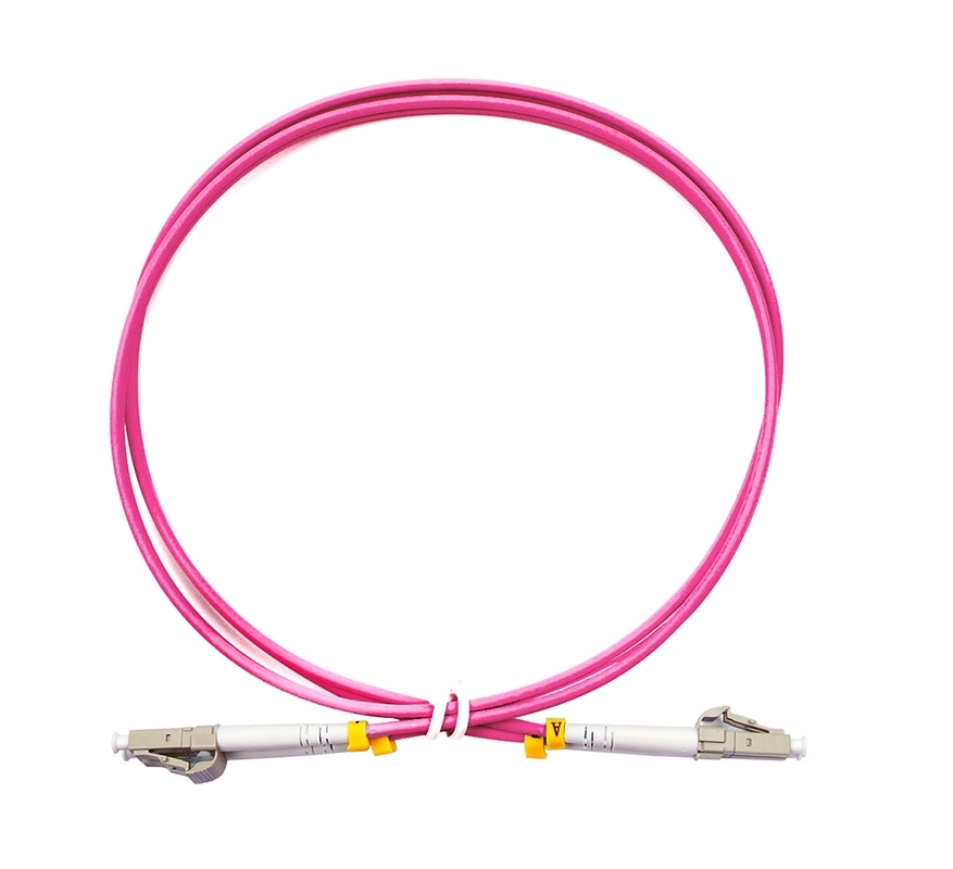 Патч-корд оптический Cabeus FOP-50-OM4-LC-LC-0,5m duplex LC-LC 50/125 mm OM4 0,5м LSZH