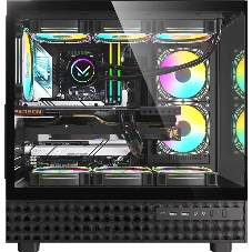 Компьютерный корпус AeroCool/Formula Crystal Z8 черный без БП ATX 9x120мм 7x140мм 1xUSB2.0 1xUSB3.0 1xUSB3.1 audio bott PSU