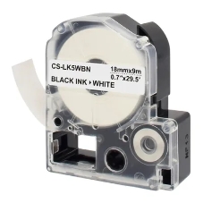 Картридж ленточный Cactus CS-LK5WBN черный шрифт, белый фон (18 мм, 9 м) для Epson LW300/LW400/LW700/LW600P/LW1000P