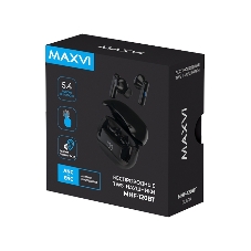 Беспроводные наушники Maxvi MHF-120BT черные TWS\LCD\Sensor\200мАч\5.4\кабель Type-C
