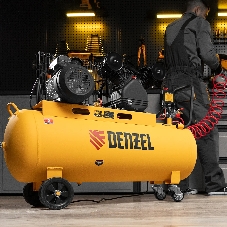 Компрессор воздушный Denzel BCV2200/100 рем. привод, 2,2 кВт, 100 л, 370 л/мин