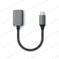 Кабель-адаптер Satechi USB-C to USB 3.0. серый космос