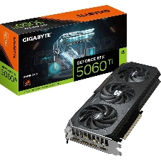 Видеокарта Gigabyte GeForce RTX 5060 Ti Gaming, NVIDIA RTX 5060 Ti, 8 ГБ GDDR7, 128 бит, PCI-e 5.0, 1xHDMI, 3xDP, 2647 МГц