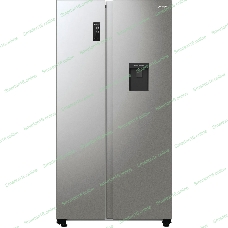 Холодильник Gorenje NRR9185EAXLWD серебристый двухкамерный 353/191л морозилка снизу, No Frost, Side by Side