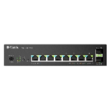 Коммутатор D-Link DMS-1250-10SPL/A1A/6KV, 8×2,5 Гбит/с PoE (2×60 Вт PoE++) + 2×10 Гбит/с SFP+, управляемый