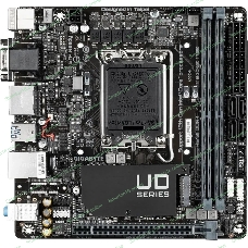 Материнская плата Gigabyte H610I DDR4, LGA 1700, Intel H610, 2xDDR4, 4xSATA, 1xM.2, 1xPCIe 4.0 x16, 1xHDMI, 1xVGA, 2xDP, 1x 1Gb LAN, 2xUSB-A 3.2 Gen 1, 4xUSB-A 2.0, 3x 3.5 мм, 7.1, Mini-ITX