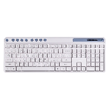 Комплект клавиатура+мышь Smartbuy 107AG беспроводной, USB, 1200 DPI, бело-голубой