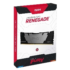 Оперативная память Kingston Fury Renegade, DDR4, 32GB (2x16GB), 3200MHz, CL16, DIMM, с радиаторами, серый/черный