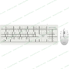Комплект клавиатура+мышь Acer OCC400 проводной, USB, 2000 DPI, белый