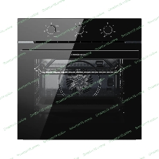 Духовой шкаф Kuppersberg HO 603 Black Glass, High-Tech, 78 л, поворотное управление, таймер, 6 режимов, макс. температура 310 градусов, энергоэффективность А, цвет черный, цвет фурнитуры черный