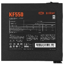 Блоки питания PCCooler KF550, 550W, APFC, 80+, 12cm Fan (P3-F550-W1H)