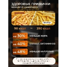 Аэрогриль Sakura SA-7691BK черный/серебристый, 1700 Вт, 7 л, сенсор, 8 программ