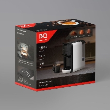 Кофеварка комбинированная BQ CM3000 черный/белый, исп. кофе - молотый, капсулы Nespresso/Dolce Gusto, 0.6 л, 1450 Вт, 19 бар