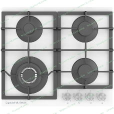 Газовая варочная панель Zigmund & Shtain M 26.6 W независимая, белый