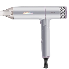 Фен Aresa AR-3230 серебристый, 1250 Вт, компактный