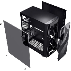 Компьютерный корпус Aerocool/Formula F-3401 (V1) черный без БП ATX 3x120мм 2xUSB 2.0 1xUSB 3.0 audio bott PSU