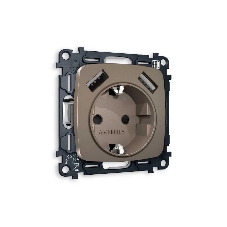 Комплект механизма электрической розетки OMEGA Темная бронза матовый 2USB A+A 18W (быстрая зарядка) с/з QUANT (OP6390, VM155) MO639010 Комплект механизма электрической розетки OMEGA Темная бронза матовый 2USB A+A 18W (быстрая зарядка) с/з QUANT (OP6390, VM155) MO639010
