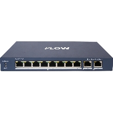 Коммутатор iFLOW F-SW-EM610POE-VM, 8×1 Гбит/с PoE + 2×1 Гбит/с Комбо (RJ45/SFP), настраиваемый