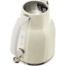 Чайник электрический Tesler KT-1760 бежевый, 1.7 л, 2200 Вт, скрытый нагревательный элемент