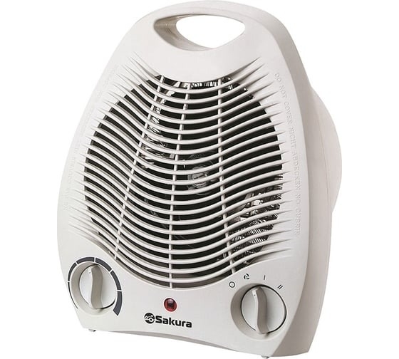 Тепловентилятор Sakura SA-0500W, белый, 2000 Вт, 25 м2, термостат