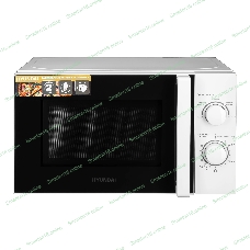 Микроволновая печь Hyundai HYM-M2068 белый, 20 л, 700 Вт, переключатели - поворотный механизм